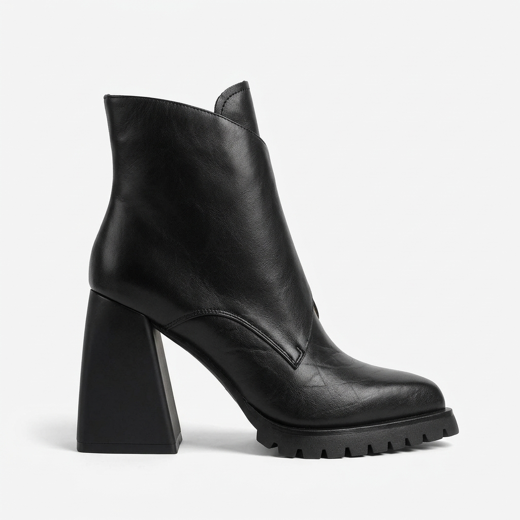 Delphine Wrap Buckle Boot — Black | Emory & Blanc