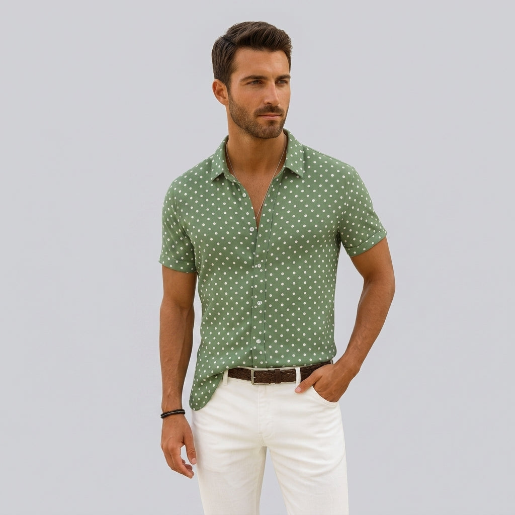 Downtown Dot Button Up