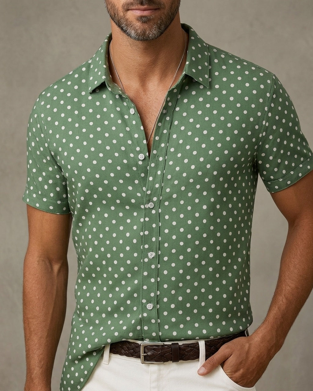 Emory & Blanc downtown dot button up variant coastal 01
