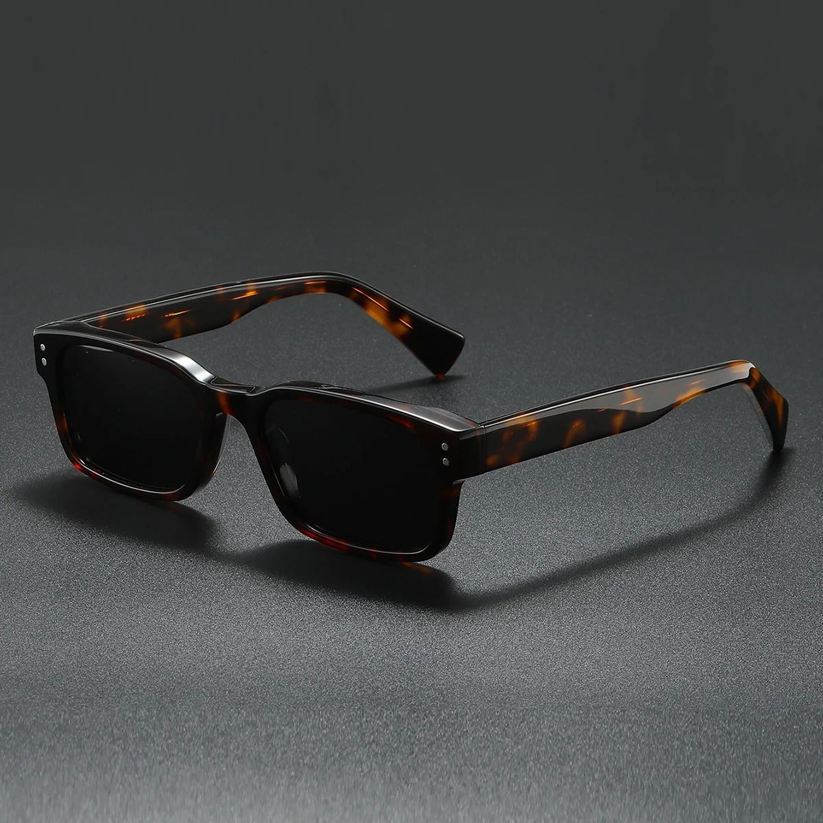Eamon Everyday Square Sunglasses — Leopard | Emory & Blanc