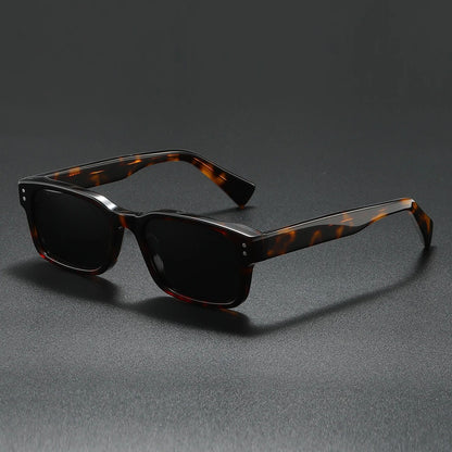 Eamon Everyday Square Sunglasses — Leopard | Emory & Blanc