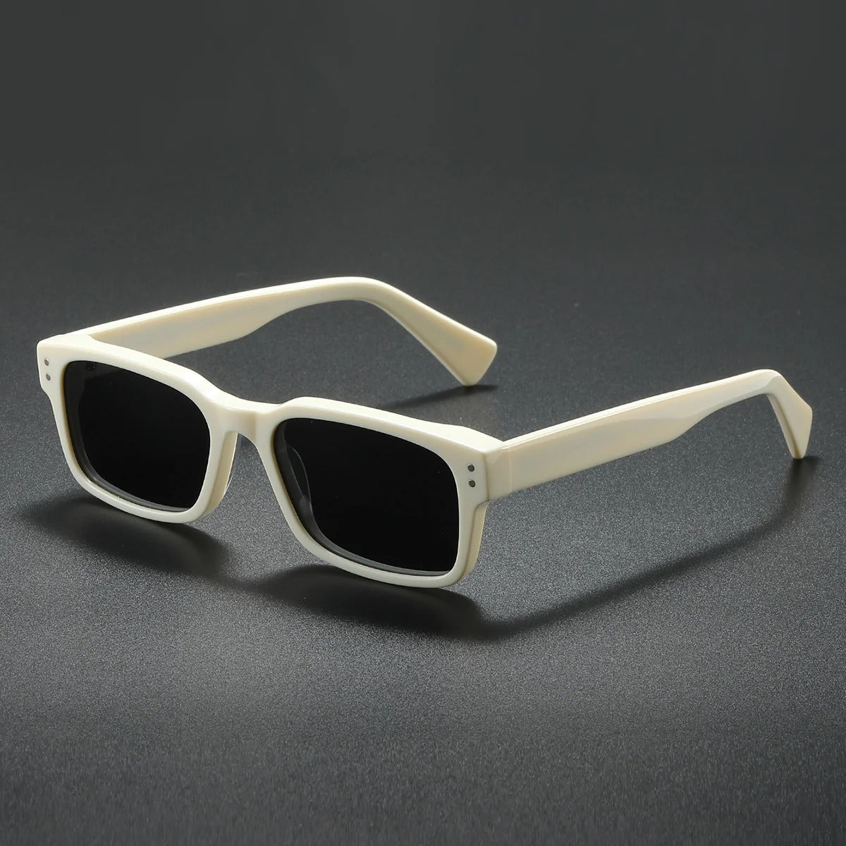 Eamon Everyday Square Sunglasses — Off White | Emory & Blanc