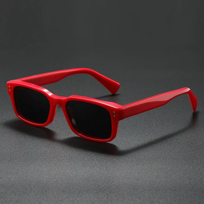 Eamon Everyday Square Sunglasses — Red | Emory & Blanc