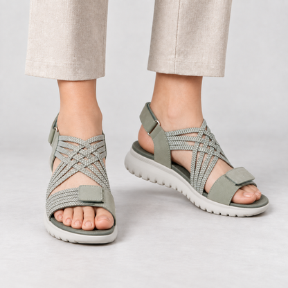 Elara Women's Orthopedic Comfort Sandals — Green | Emory & Blanc