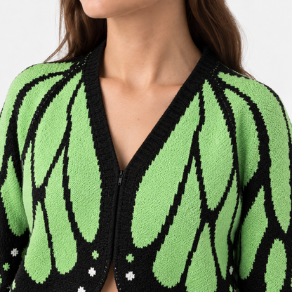 Eliane Cozy Cropped Zip Cardigan | Emory & Blanc