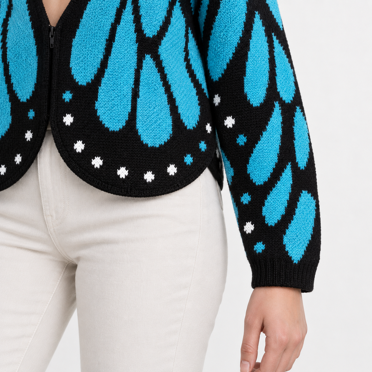 Eliane Cozy Cropped Zip Cardigan | Emory & Blanc