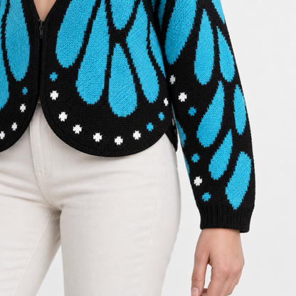 Eliane Cozy Cropped Zip Cardigan | Emory & Blanc