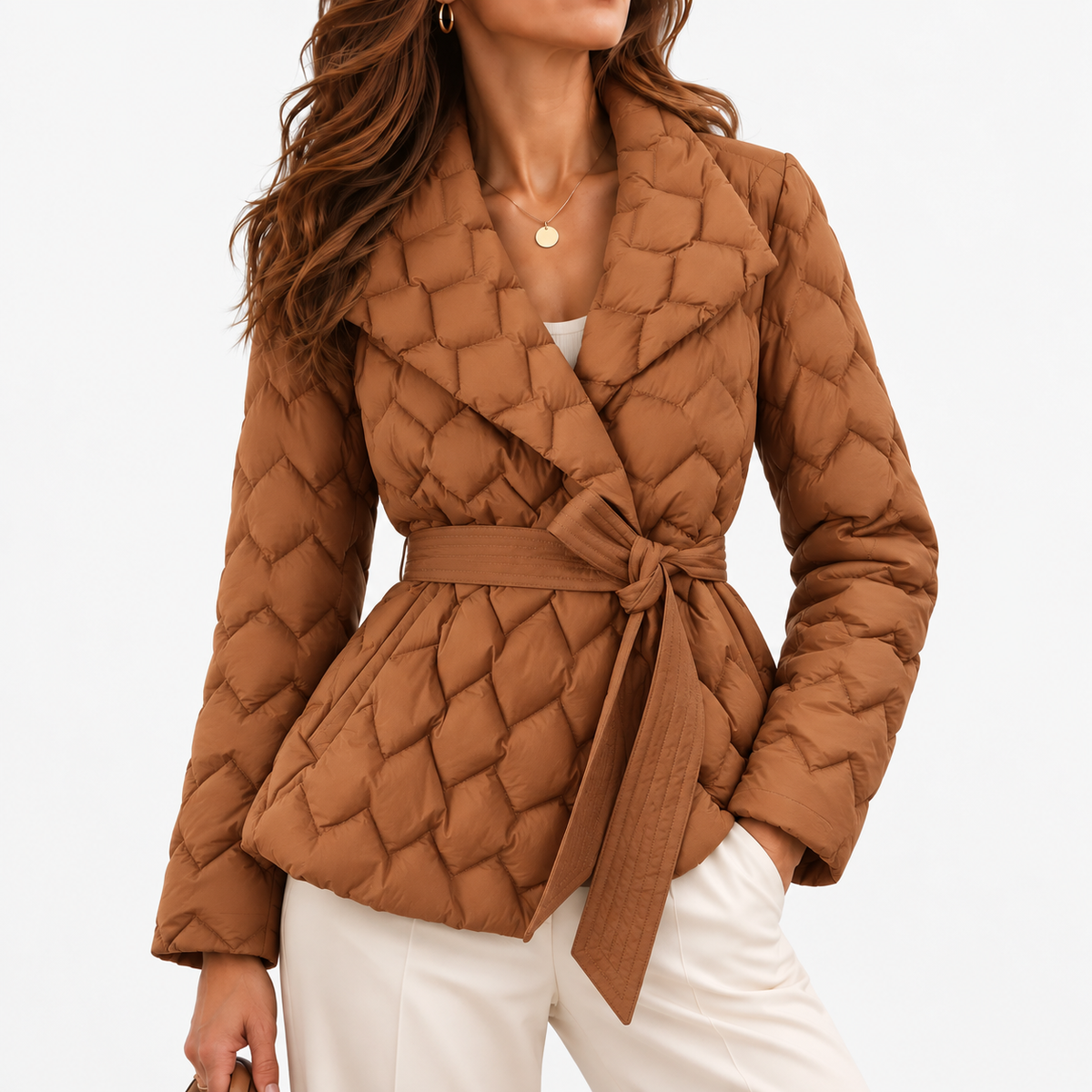 Elodie Women's Lightweight Shirt, Relaxed Fit — Caramel | Emory & Blanc