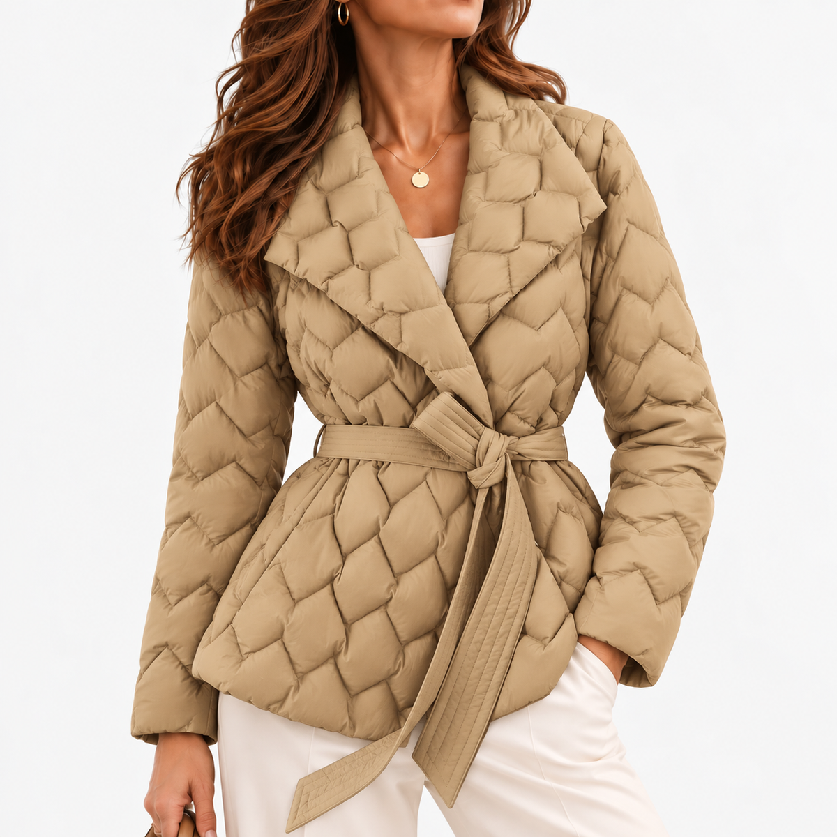 Elodie Women's Lightweight Shirt, Relaxed Fit — Khaki | Emory & Blanc