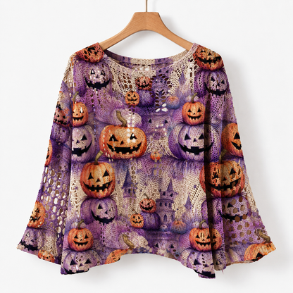 Elora Stretch Halloween Knit Top | Emory & Blanc
