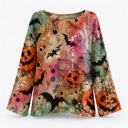 Elora Stretch Halloween Knit Top | Emory & Blanc