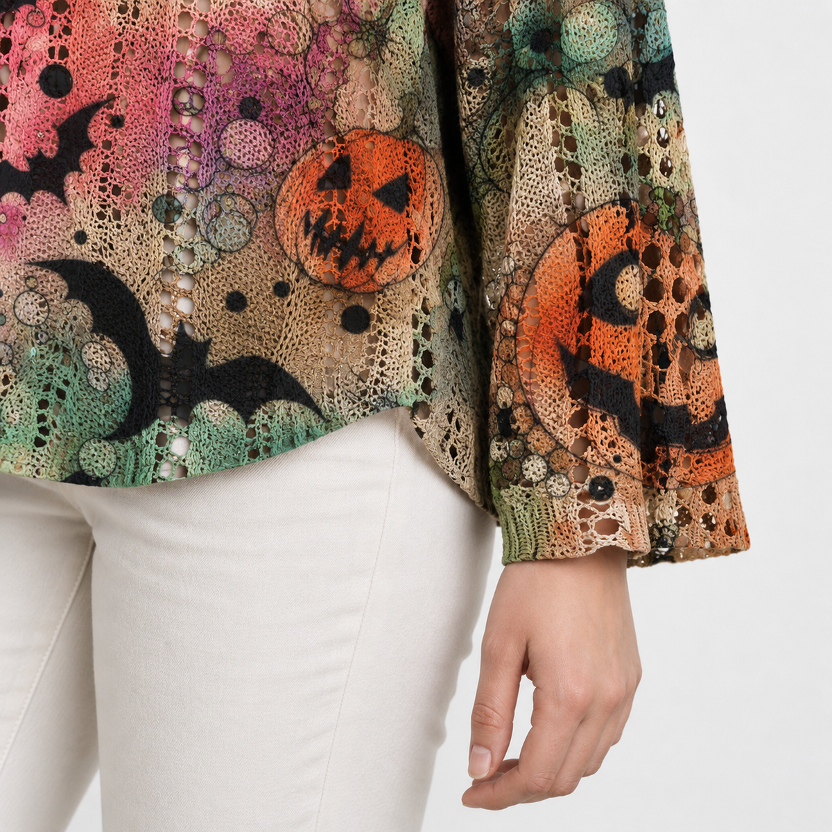 Elora Stretch Halloween Knit Top | Emory & Blanc