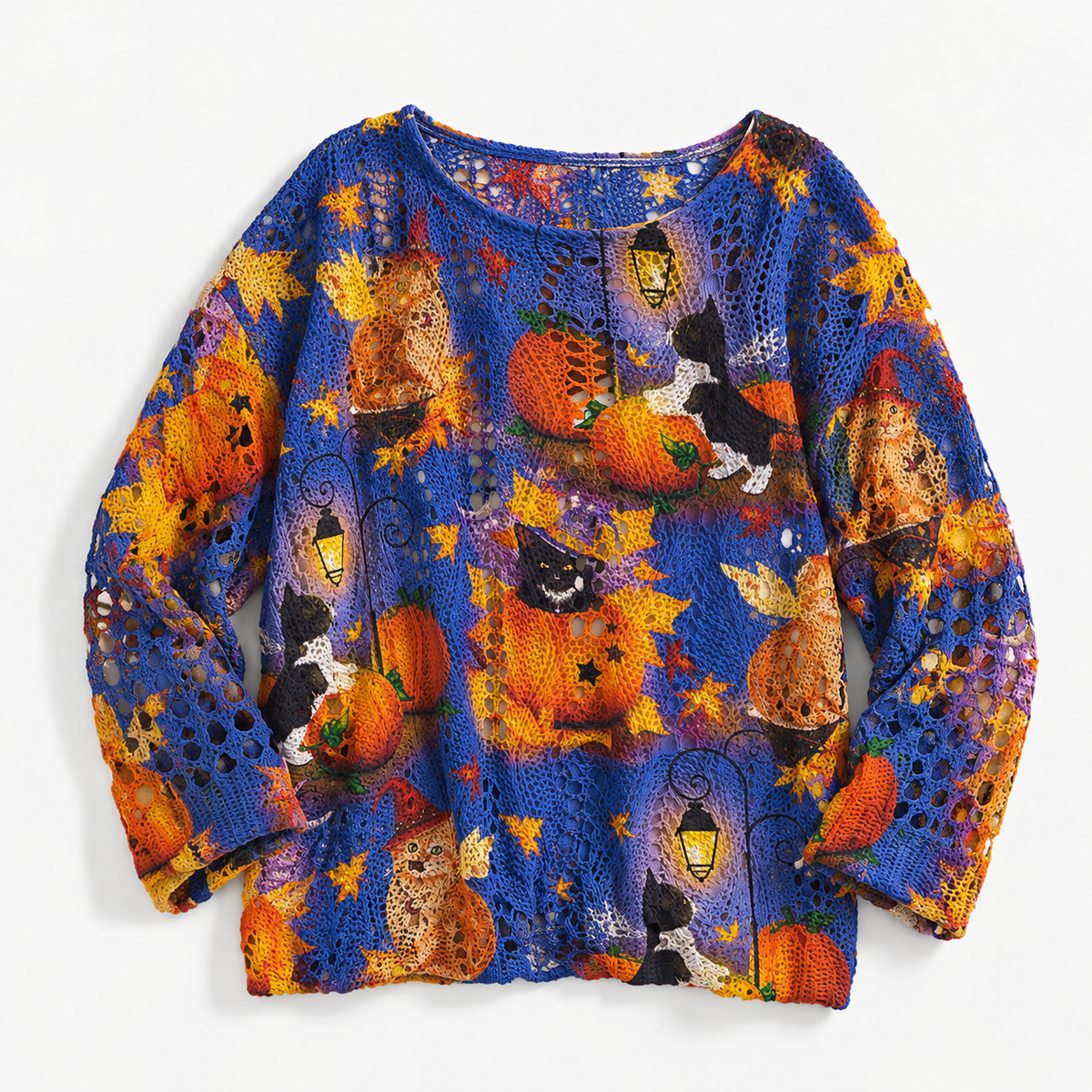 Elora Stretch Halloween Knit Top | Emory & Blanc