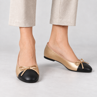 Elowen Women's Cushioned Shoes, Sizes 3.5–13.5 — Gold | Emory & Blanc