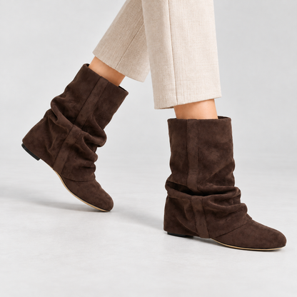 Elsine Soft Slouchy Mid-Calf Boots | Emory & Blanc