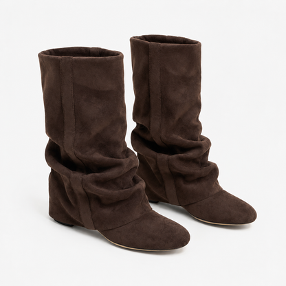 Elsine Soft Slouchy Mid-Calf Boots | Emory & Blanc