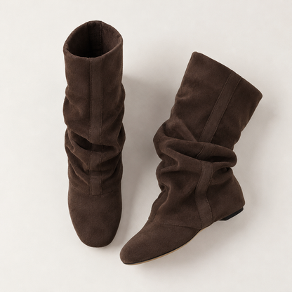 Elsine Soft Slouchy Mid-Calf Boots | Emory & Blanc