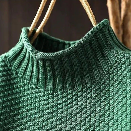 Elviane Soft Mock-Neck Sweater | Emory & Blanc