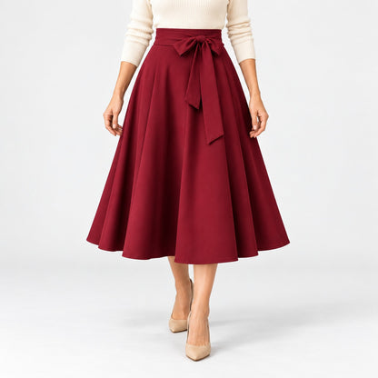 Elvina Comfort Pleated Midi Skirt | Emory & Blanc