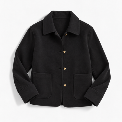 Elvire Soft Collared Overshirt Jacket | Emory & Blanc