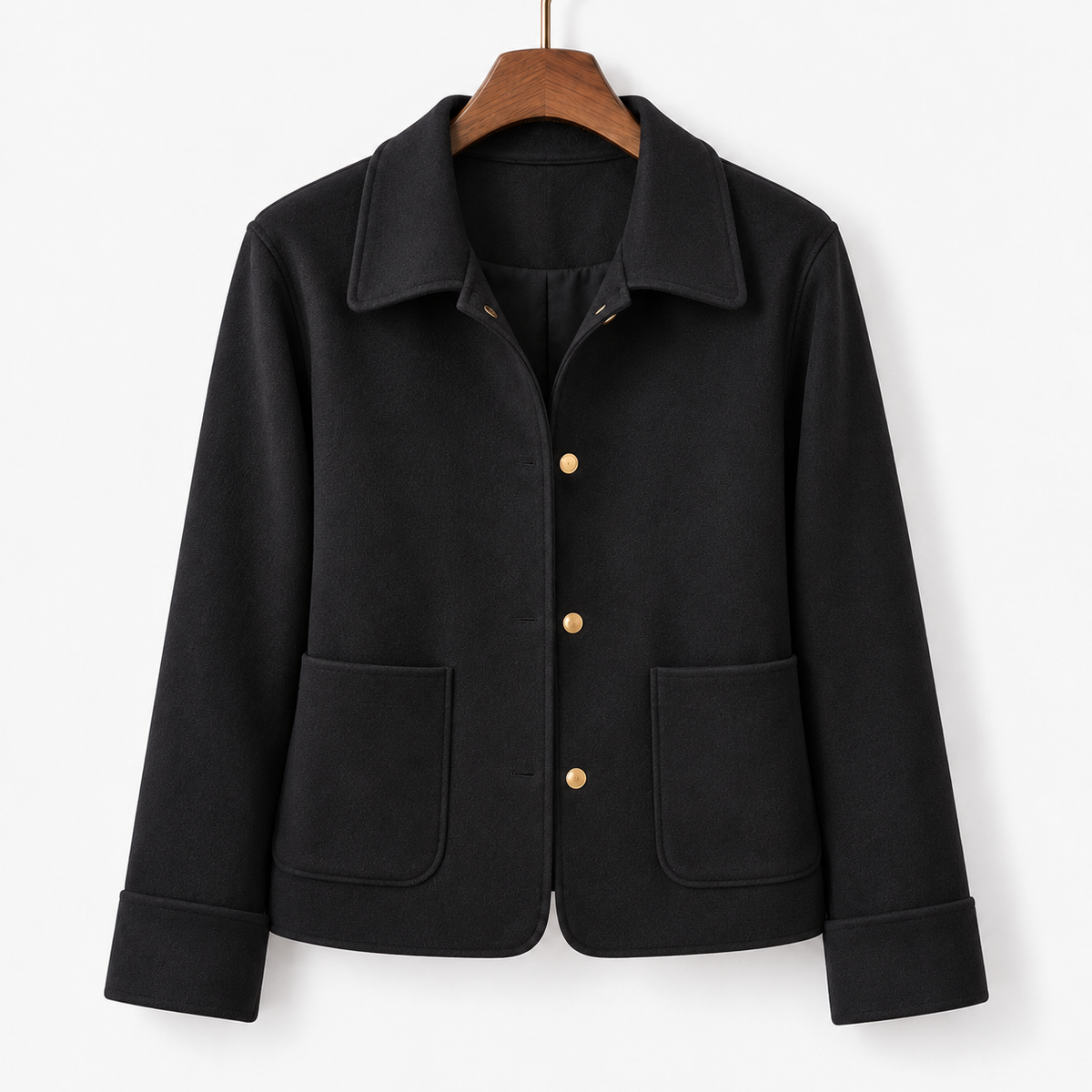 Elvire Soft Collared Overshirt Jacket | Emory & Blanc