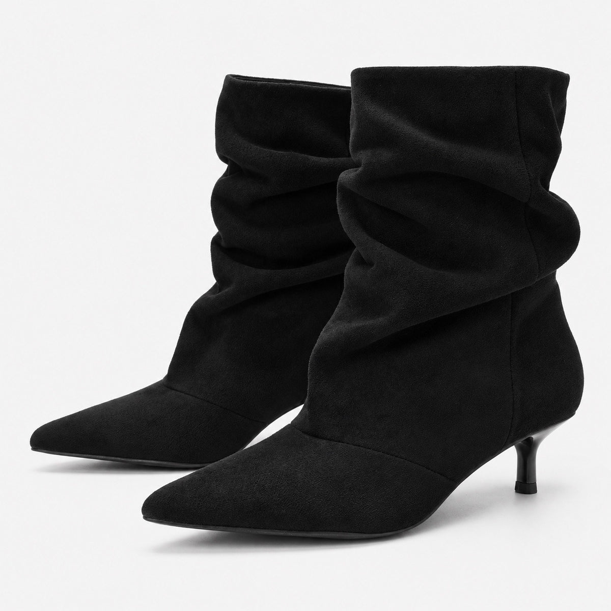 Emmeline Soft Kitten Heel Ankle Boots | Emory & Blanc