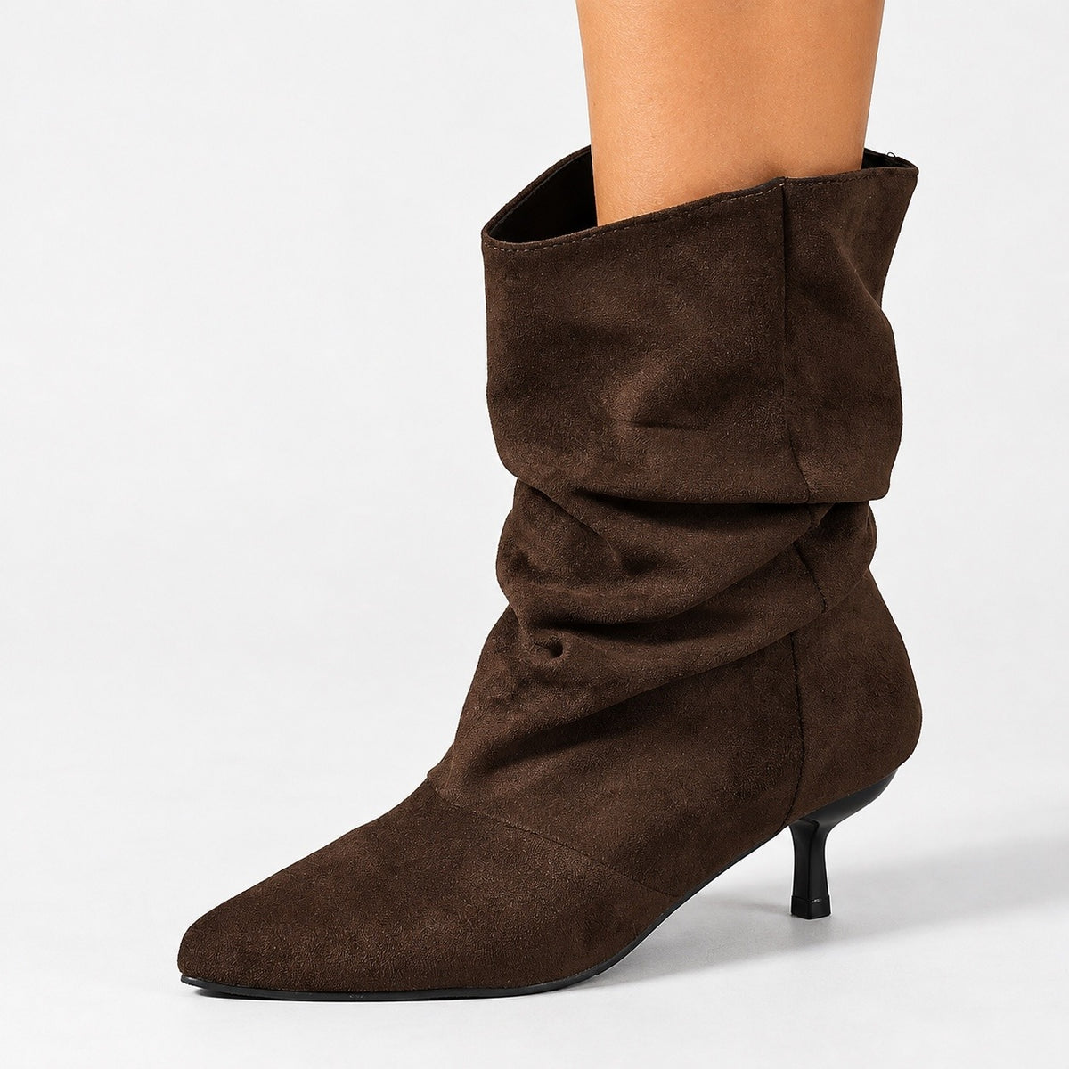 Emmeline Soft Kitten Heel Ankle Boots | Emory & Blanc