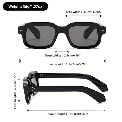 Emrys Lightweight Square Sunglasses | Emory & Blanc