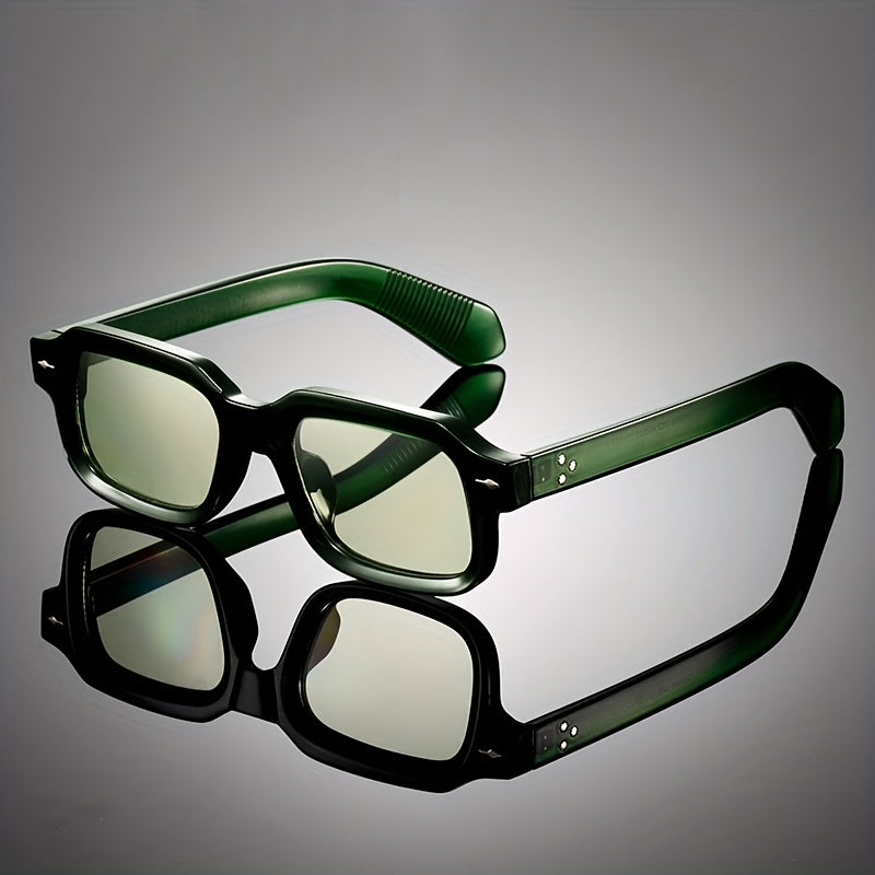 Emrys Lightweight Square Sunglasses — Pale Green | Emory & Blanc