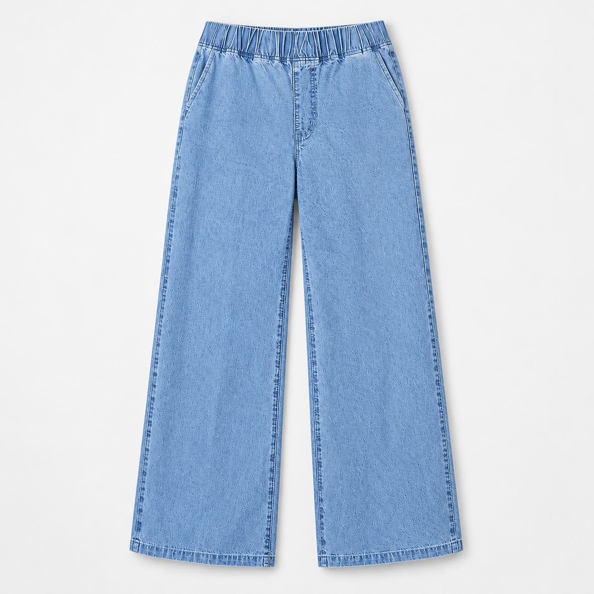 Estella Comfort Wide Leg Jeans, Pull-On Waist | Emory & Blanc