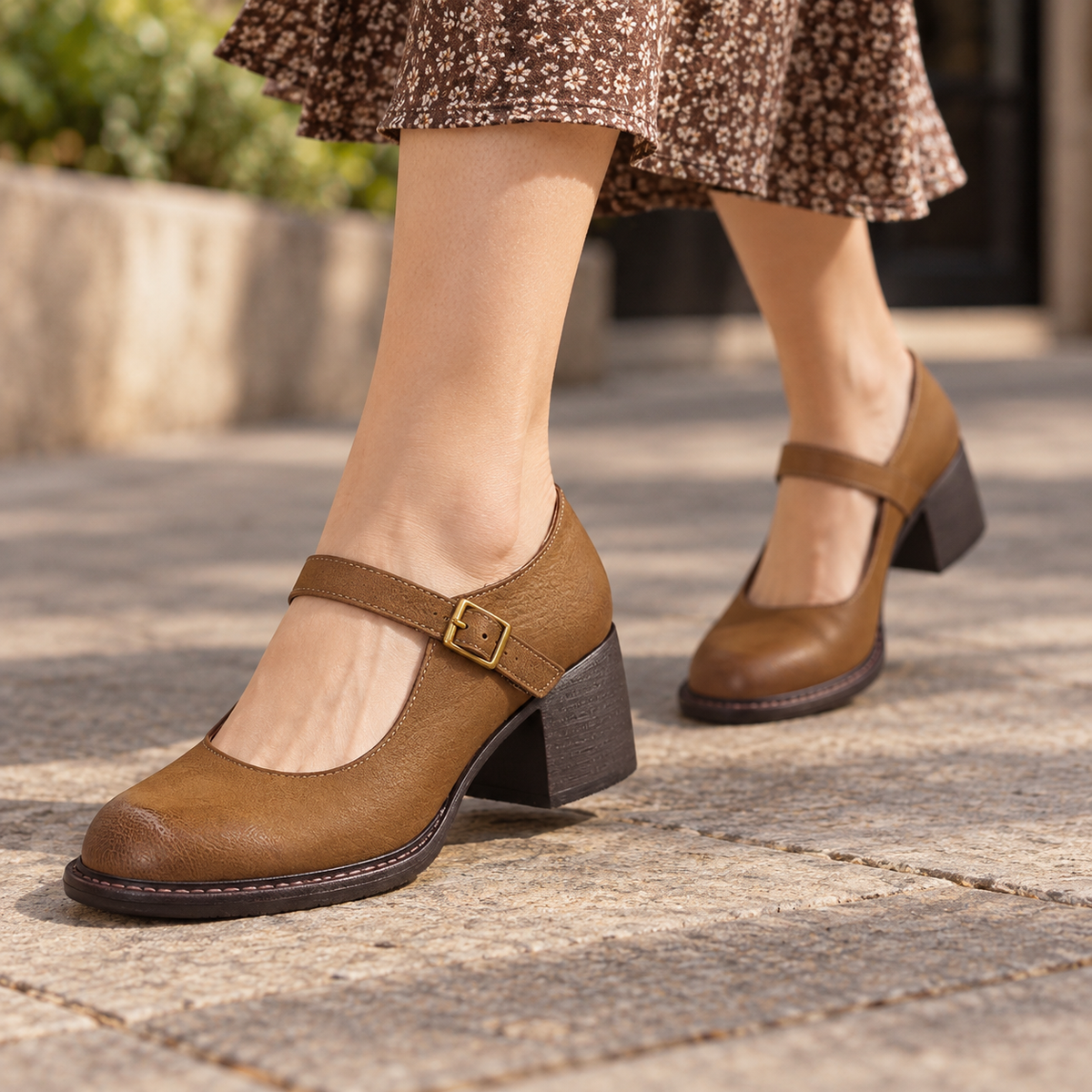 Estelle Women's Everyday Comfort Block Heel Mary Janes | Emory & Blanc