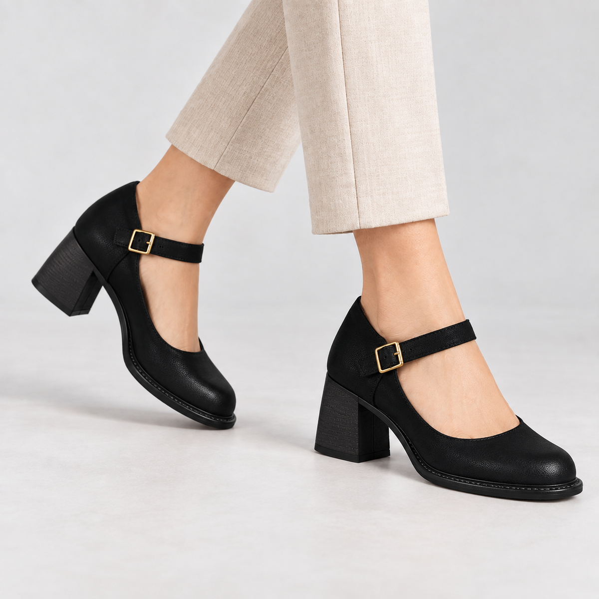 Estelle Women's Everyday Comfort Block Heel Mary Janes | Emory & Blanc