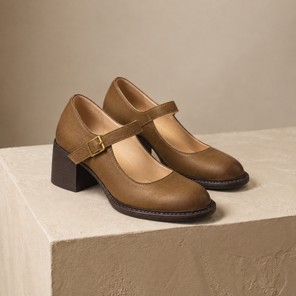 Estelle Women's Everyday Comfort Block Heel Mary Janes | Emory & Blanc