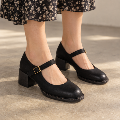Estelle Women's Everyday Comfort Block Heel Mary Janes | Emory & Blanc