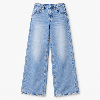 Eveline Relaxed Fit Wide Leg Jeans | Emory & Blanc