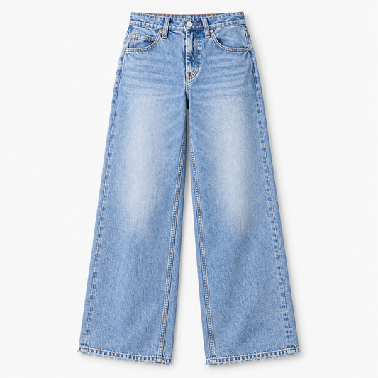 Eveline Relaxed Fit Wide Leg Jeans | Emory & Blanc