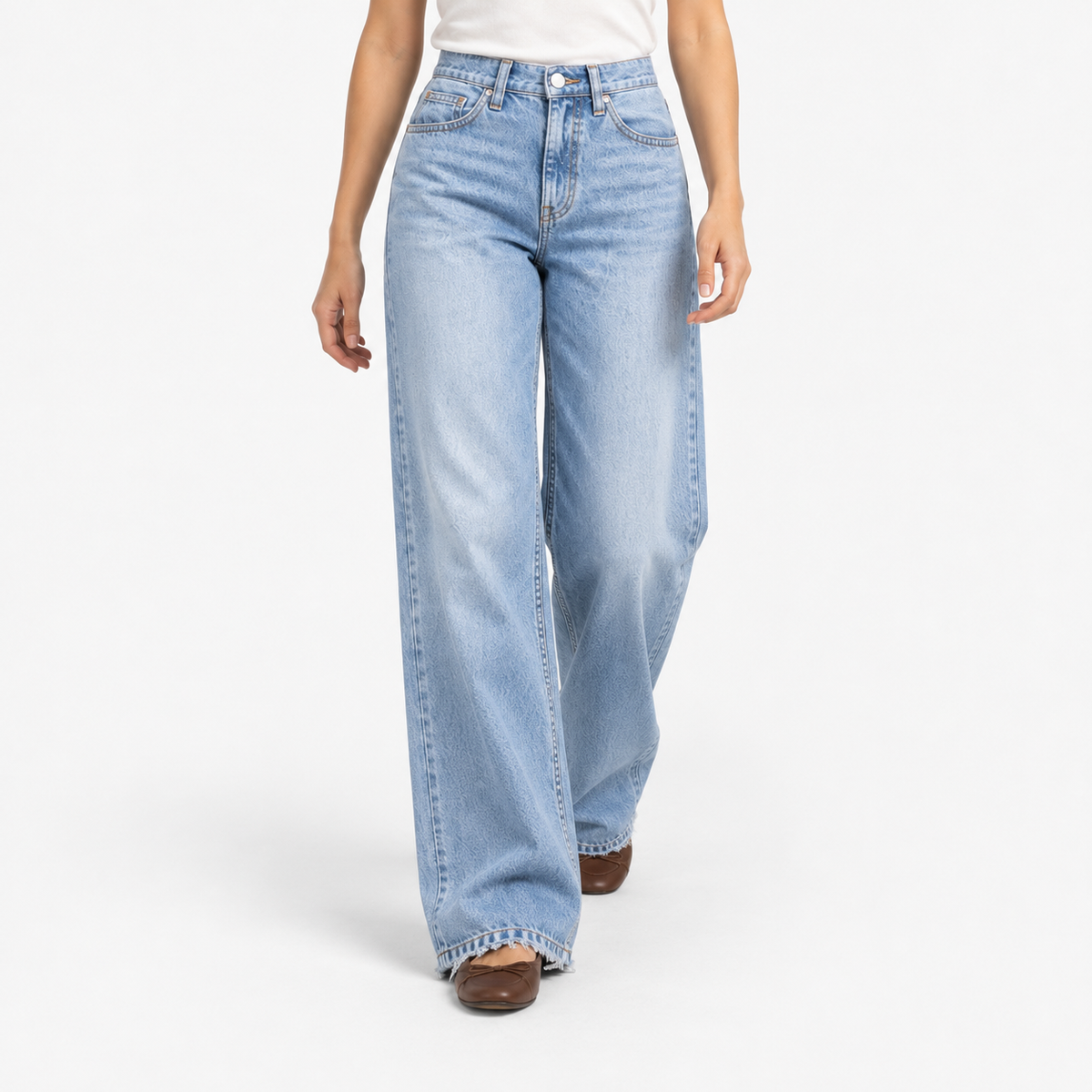Eveline Relaxed Fit Wide Leg Jeans | Emory & Blanc