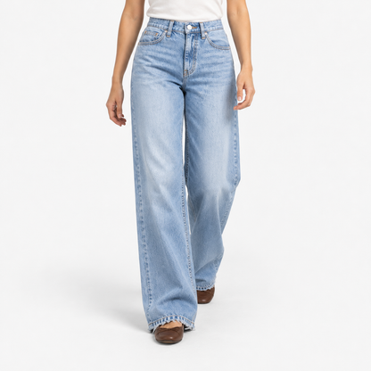 Eveline Relaxed Fit Wide Leg Jeans | Emory & Blanc