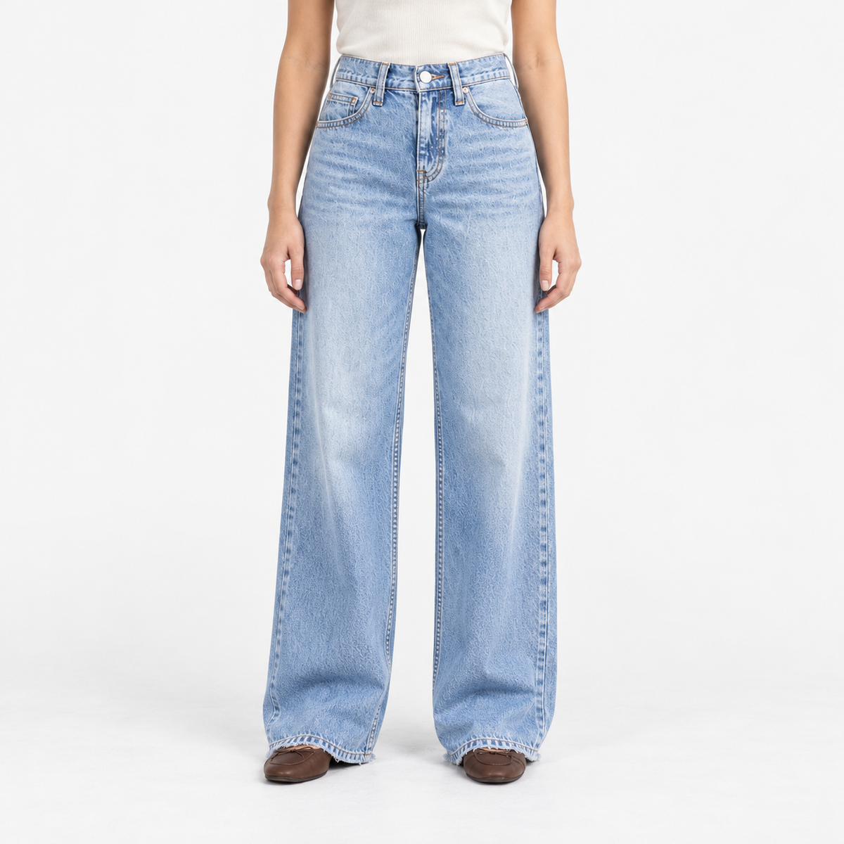 Eveline Relaxed Fit Wide Leg Jeans | Emory & Blanc