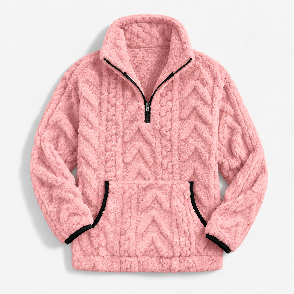 Evelise Soft Half-Zip Fleece Pullover | Emory & Blanc
