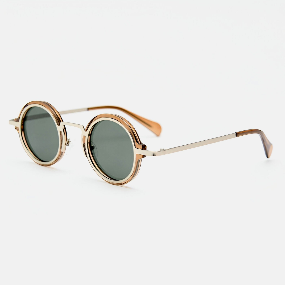 Evren Lightweight Round Sunglasses — Rose Gold | Emory & Blanc