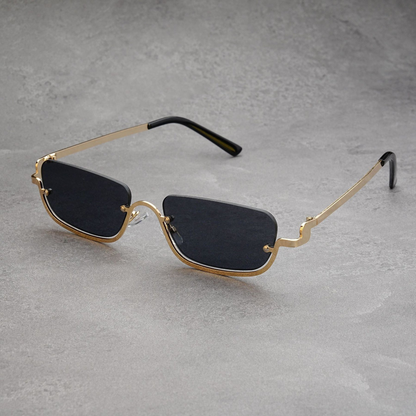 Faron Lightweight Rimless Sunglasses — Charocal Grey | Emory & Blanc