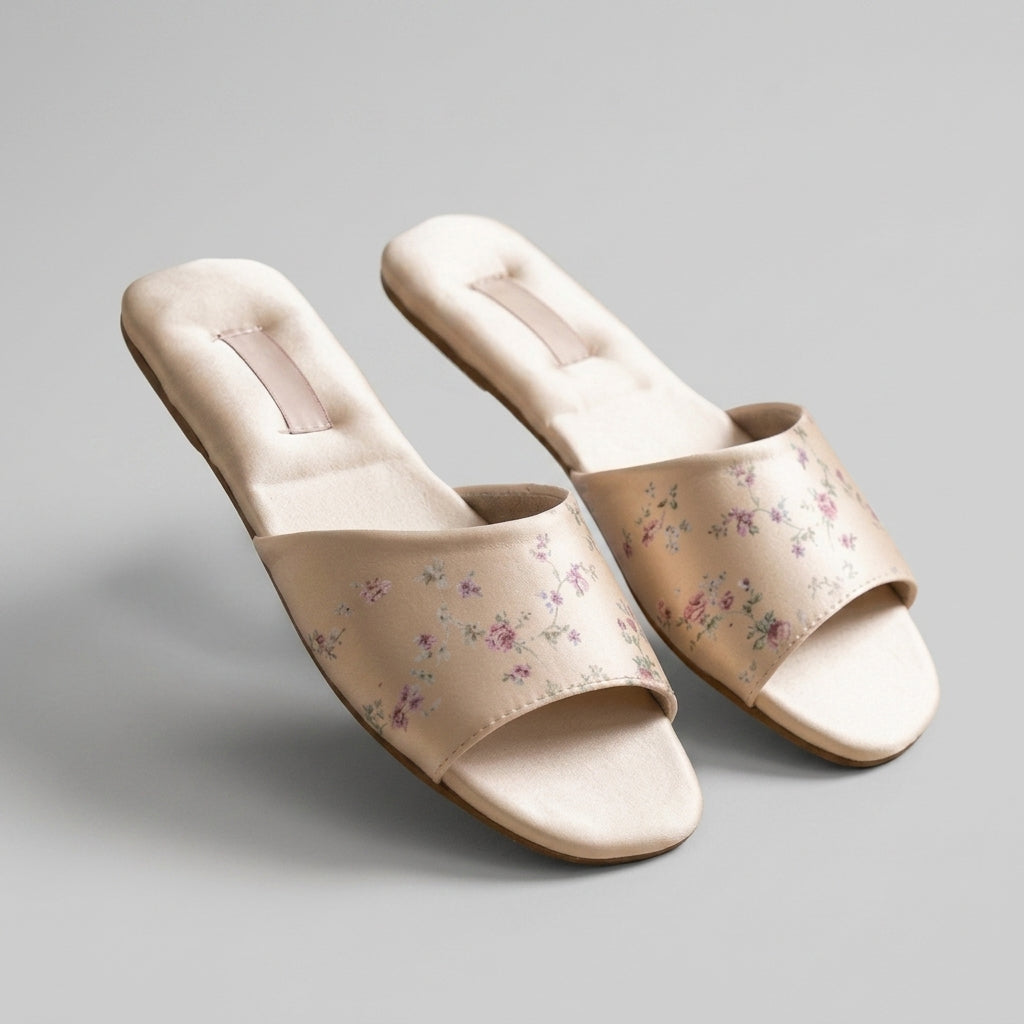 Floral Brocade Slide