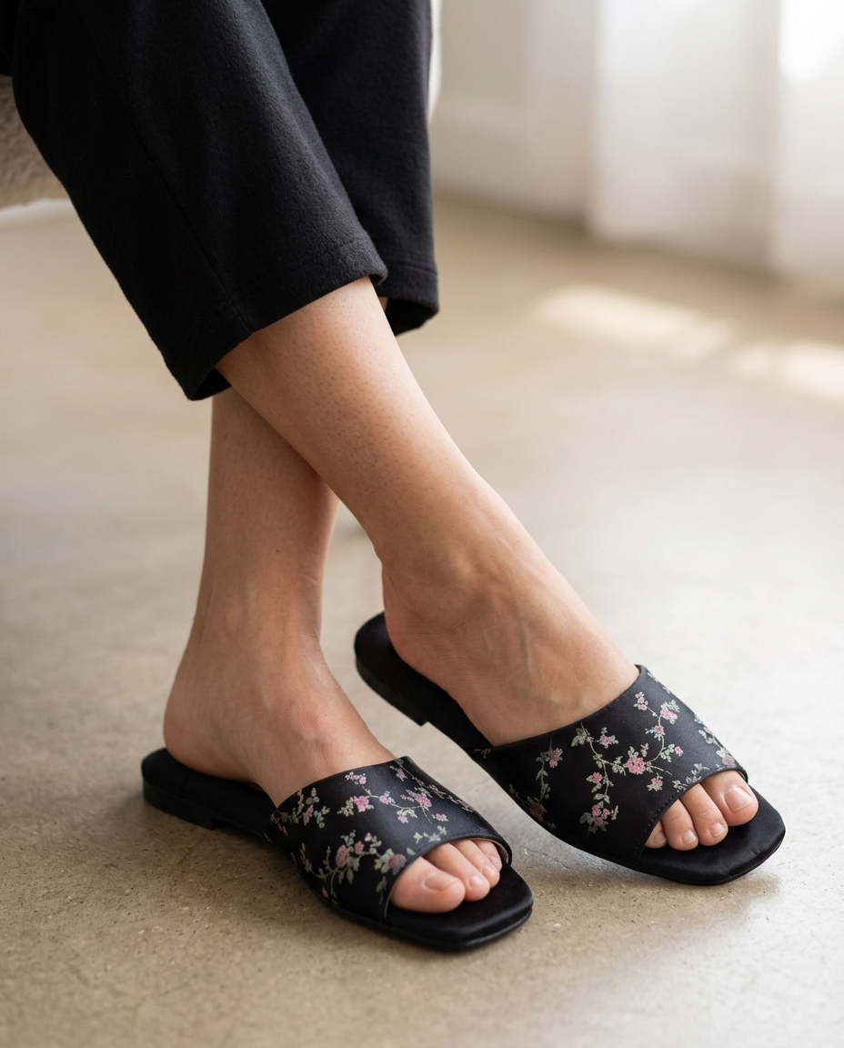 Floral Brocade Slide - lifestyle 15