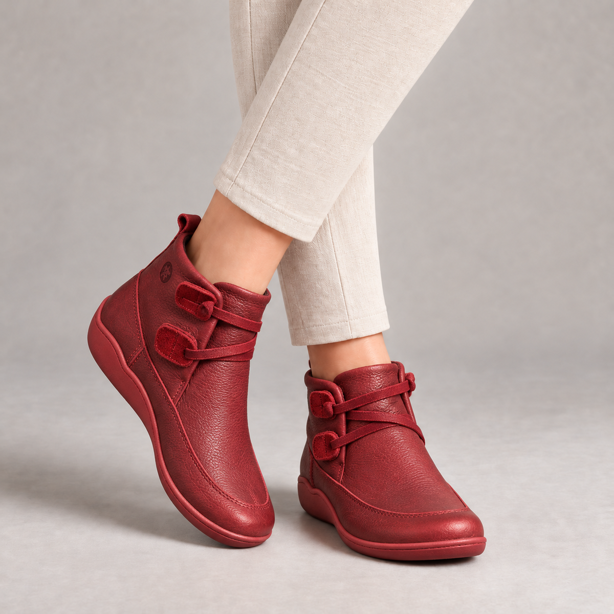 Florence Women's Soft Shoes, Sizes 3.5–13 — Burgundy | Emory & Blanc