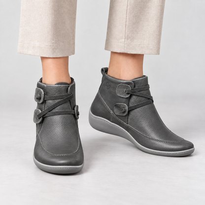 Florence Women's Soft Shoes, Sizes 3.5–13 — Dark Gray | Emory & Blanc