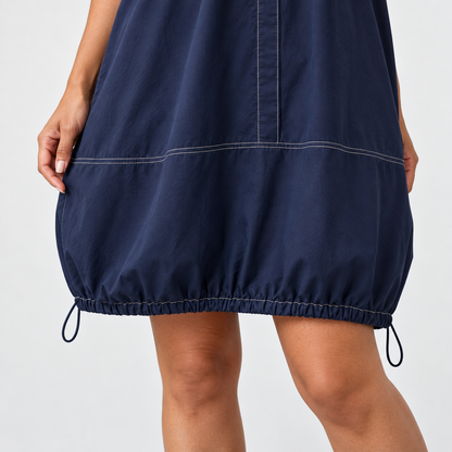 Florette Relaxed Fit Drawcord Dress | Emory & Blanc