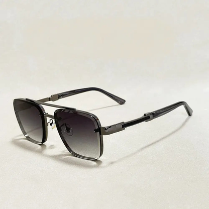 Flynn Lightweight Square Aviator Sunglasses | Emory & Blanc