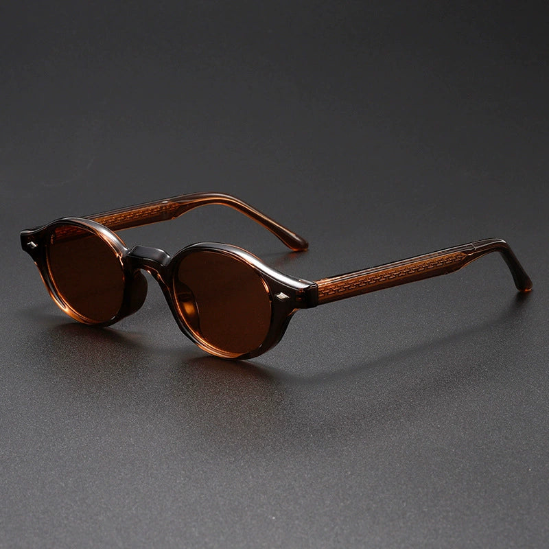 Galen Lightweight Round Sunglasses — Bronze | Emory & Blanc