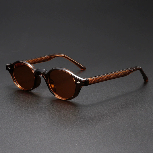 Galen Lightweight Round Sunglasses — Bronze | Emory & Blanc
